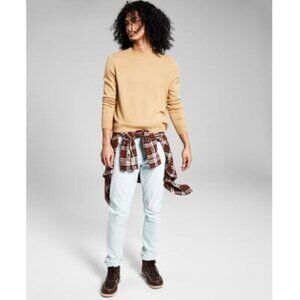 And Now This Mens Tan Solid Sweater Size M